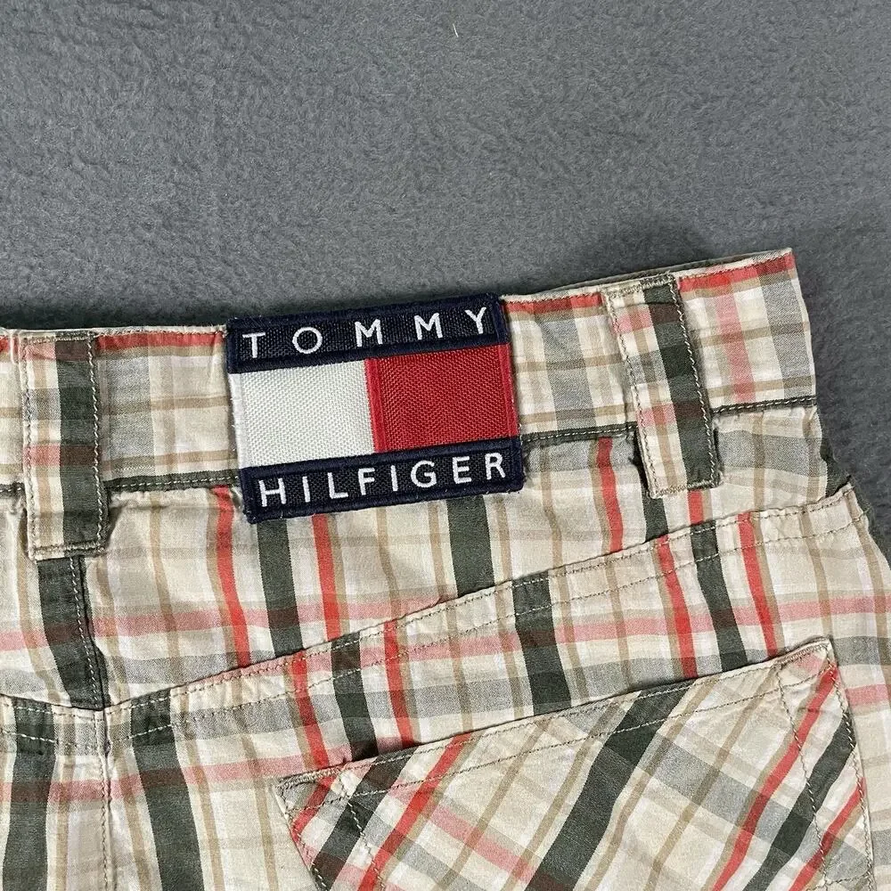 Tommy Hilfiger Plaid Mini Skirt Women’s Size 3 Cotton Y2K 90s Classic